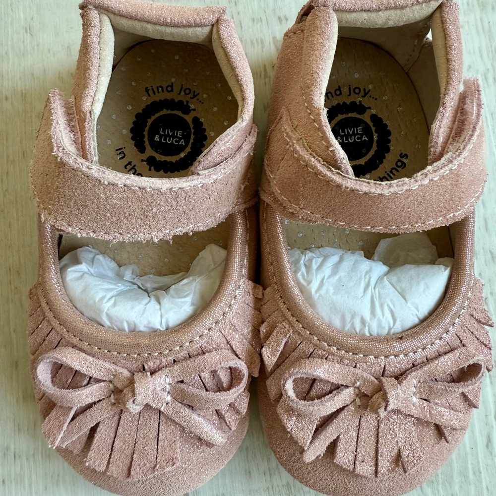 Livie & Luca Desert Rose shimmer shoes